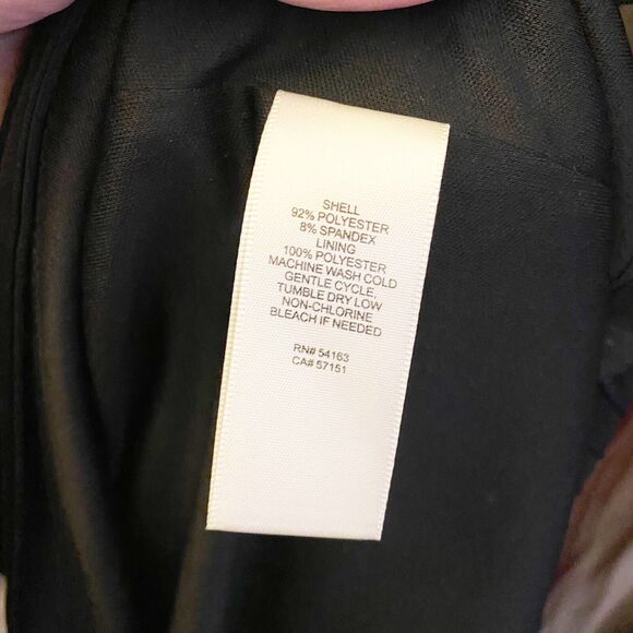 Eliza J Plus 14W Dress Bodycon Bandage Solid Black Sleeveless LBD Short Mini - Picture 3 of 11